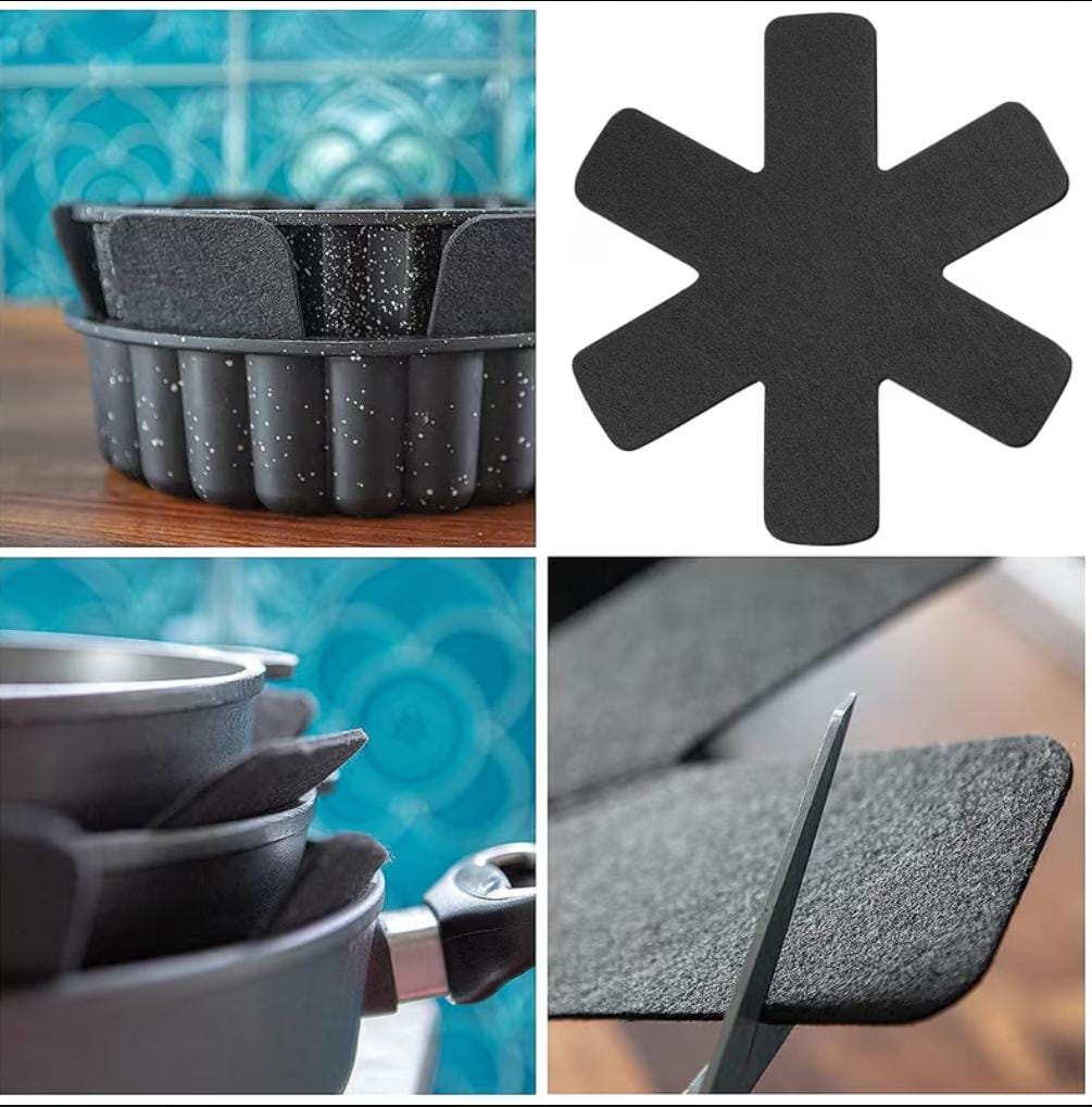 Pfannenschutzmatten 5er Set schützt vor Kratzern