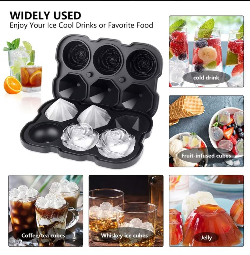 Eiswürfelform (Rosen) 1er Set  Silikon