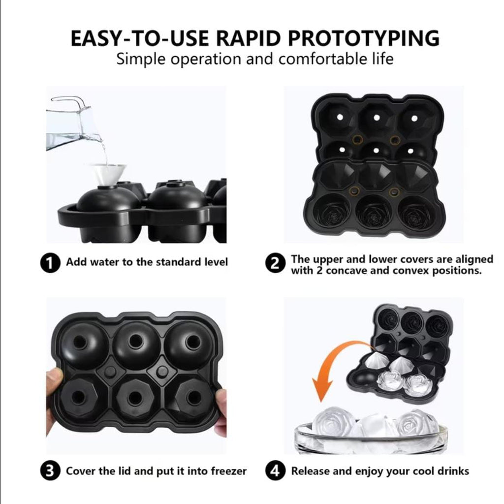 Eiswürfelform (Rosen) 1er Set  Silikon