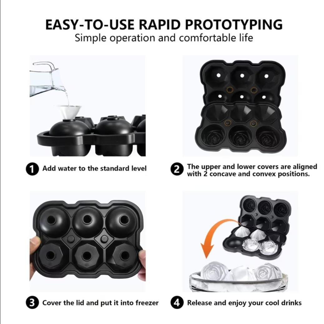 Eiswürfelform (Rosen) 1er Set  Silikon