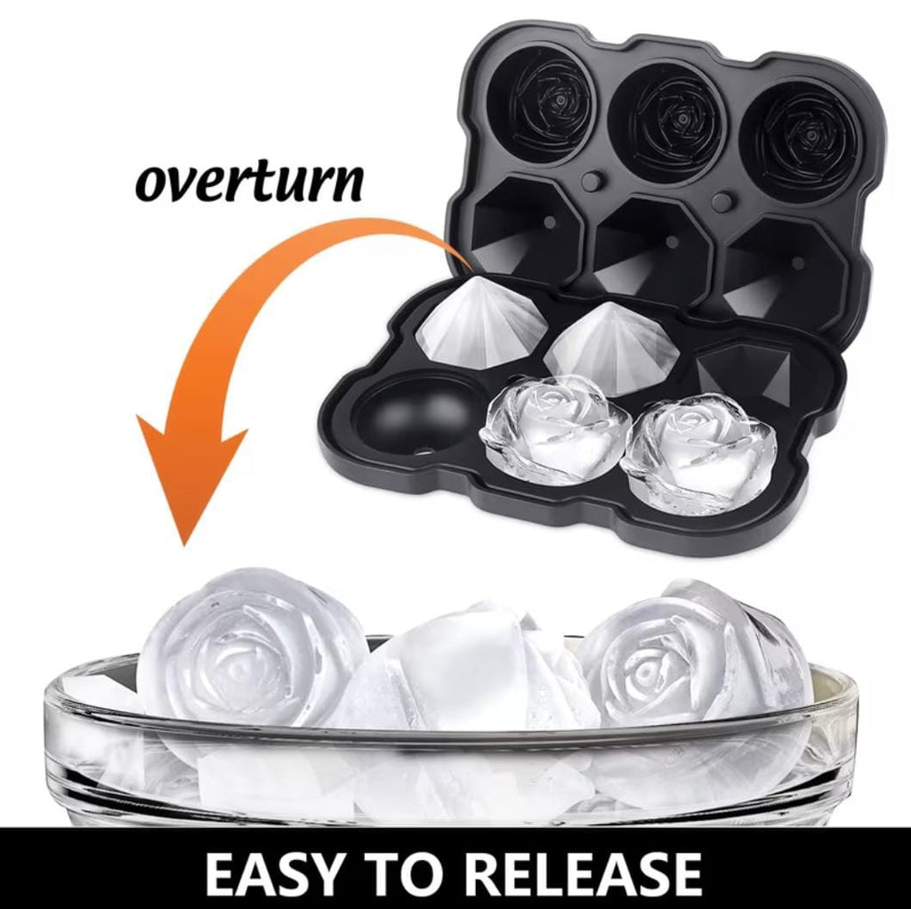 Eiswürfelform (Rosen) 1er Set  Silikon