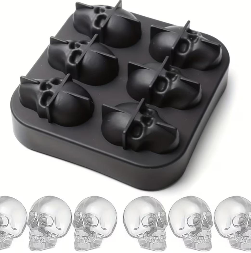 Eiswürfelform (Totenkopf) 1er Set  Silikon