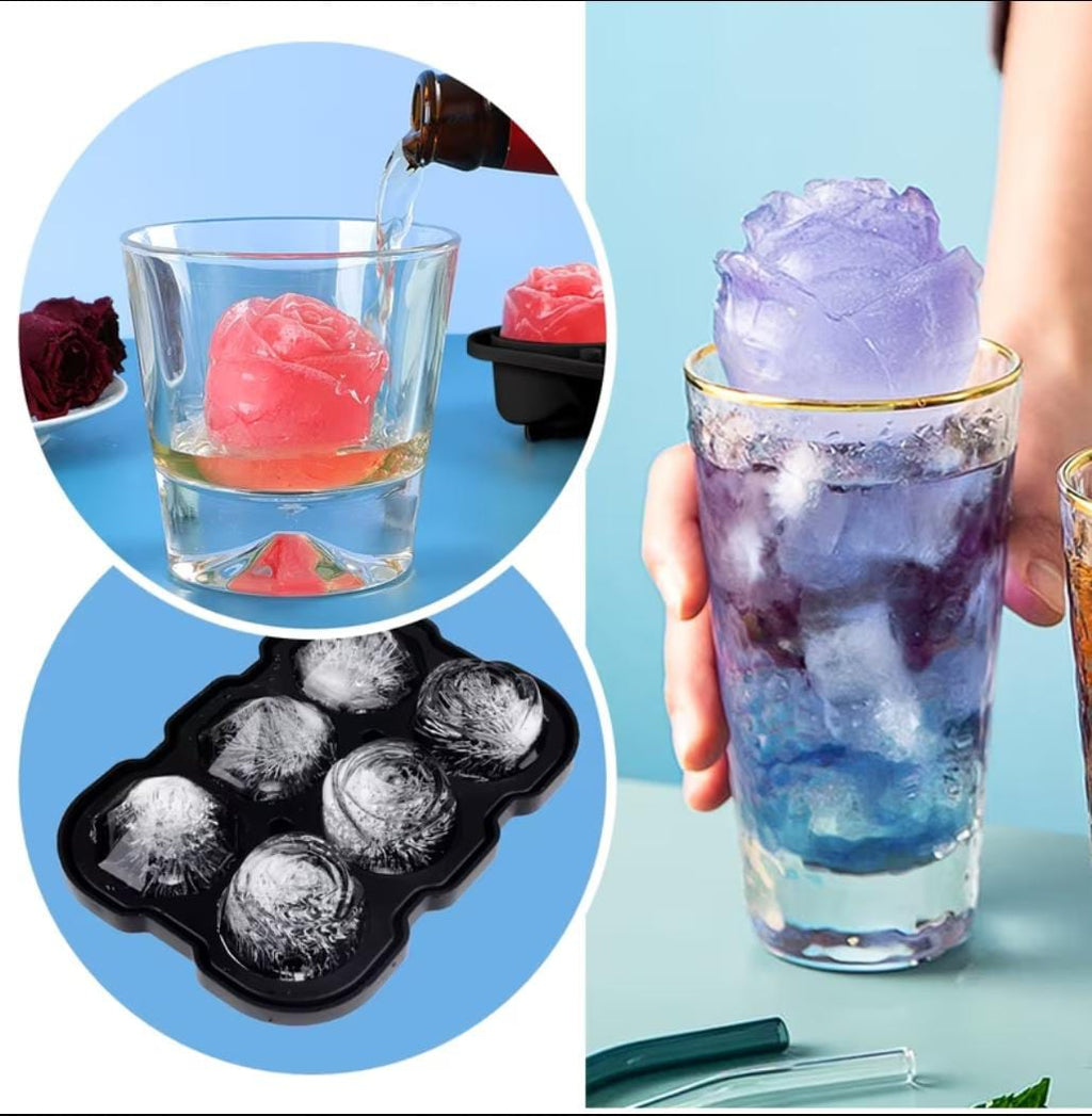 Eiswürfelform (Rosen) 1er Set  Silikon